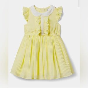 Janie and Jack Girls Pleated Chiffon Dress